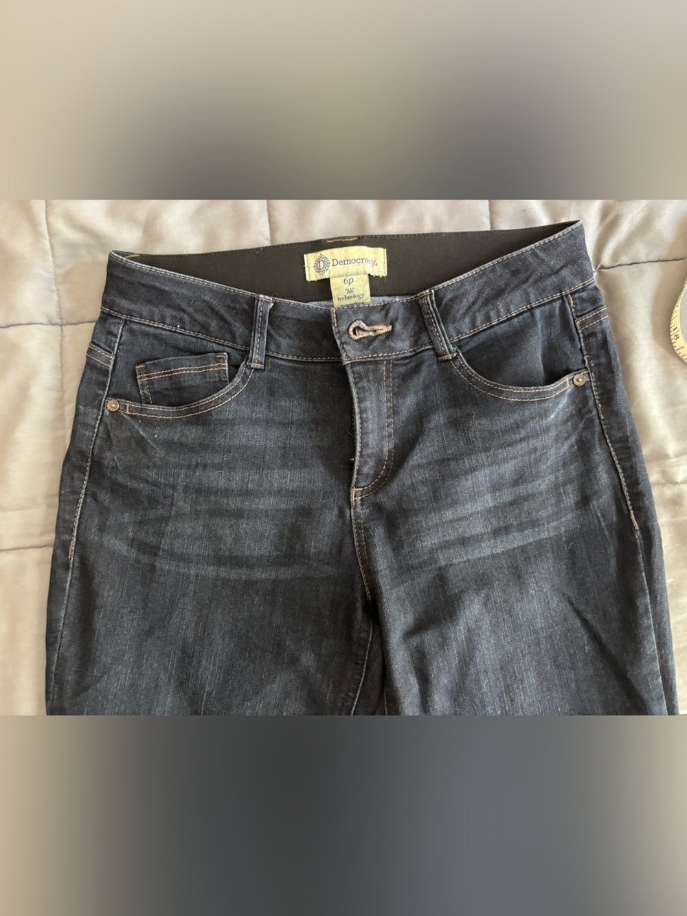 Democracy Dark Indigo Flare Jeans - Picture 3 of 10